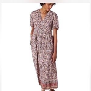 J. Jill Multicolor Floral Midi Dress